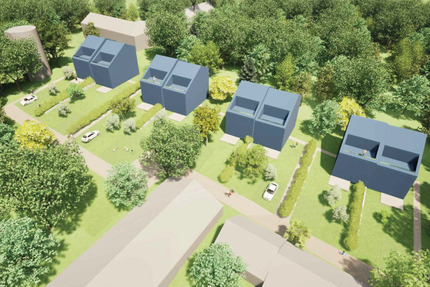 Bauträgergrundstück südlich von Berlin - Konzept für 4 Doppelhäuser (8 WE) zimmer