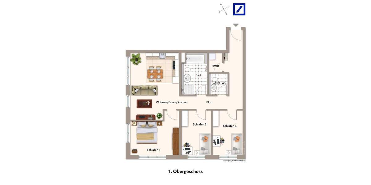 Etagenwohnung Teltow - 4 Zimmer, 95 m&sup2;, 608.500&euro; | Angebot:25687270