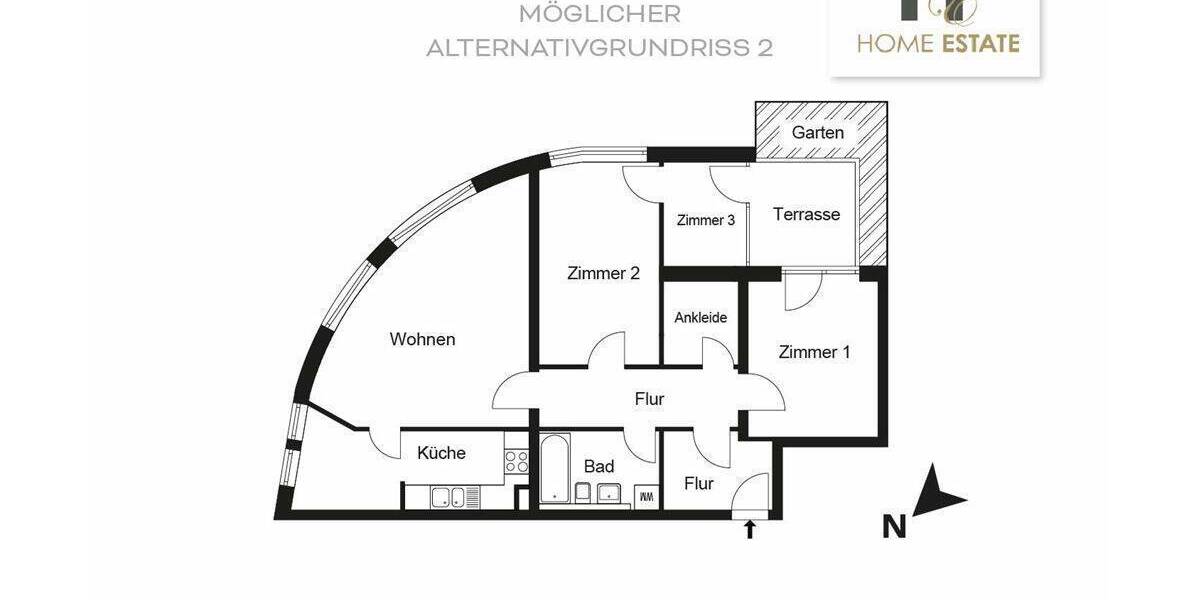 Terrassenwohnung Teltow Ruhlsdorf - 4 Zimmer, 90 m&sup2;, 320.000&euro; | Angebot:26733604