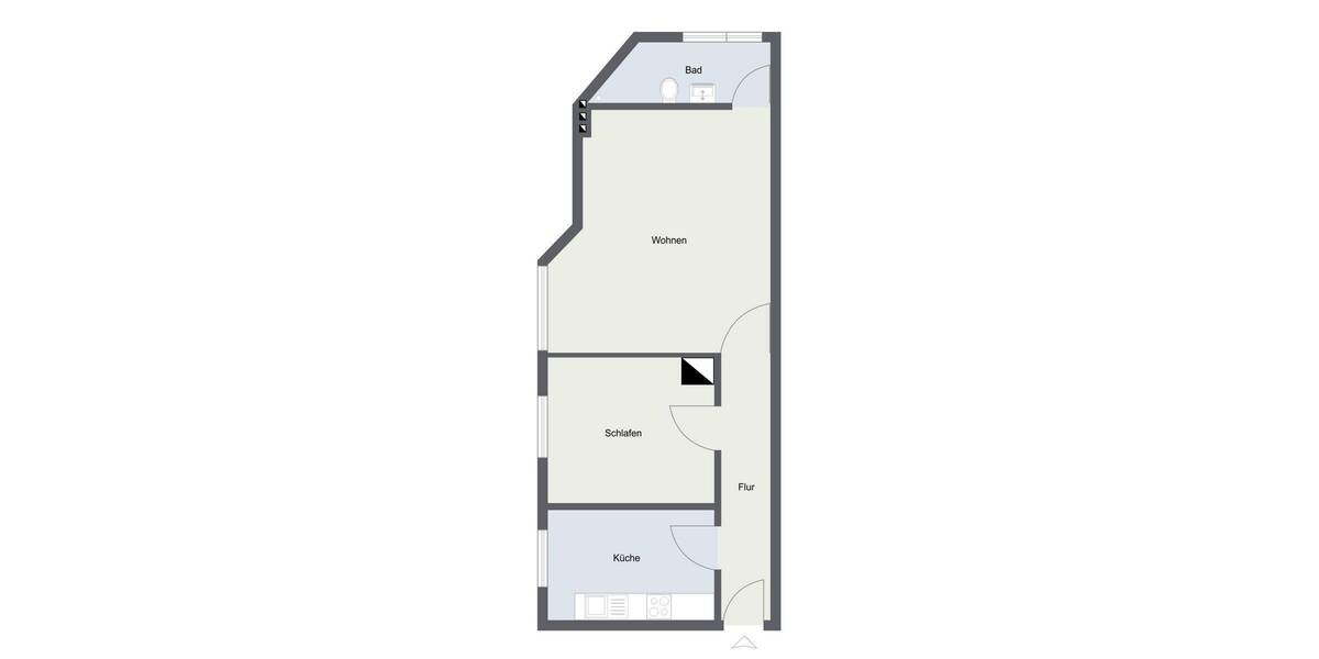 Etagenwohnung Berlin Schöneberg - 2 Zimmer, 46 m&sup2;, 289.000&euro; | Angebot:26851406