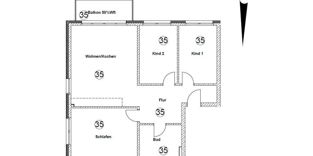Etagenwohnung Nauen - 4 Zimmer, 90 m&sup2;, 1.330&euro; | Angebot:26646412