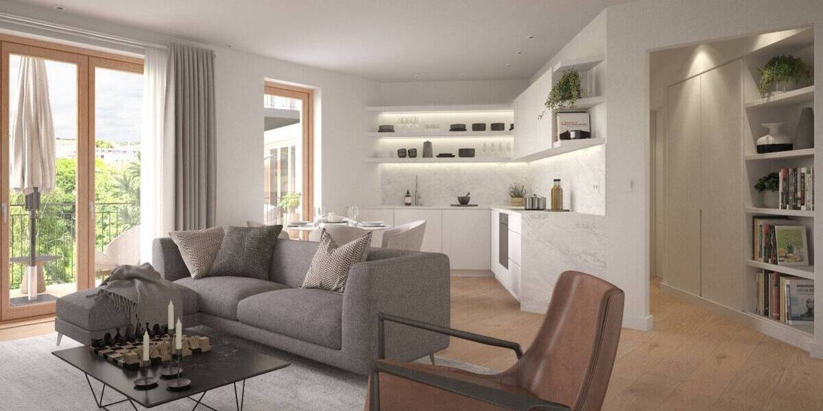 Etagenwohnung Potsdam Potsdam West - 2 Zimmer, 42 m&sup2;, 329.000&euro; | Angebot:25985480