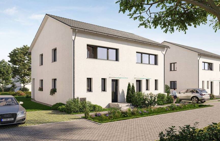 Schlüsselfertig, modern, naturnah- Doppelhaushälfte bei Berlin
