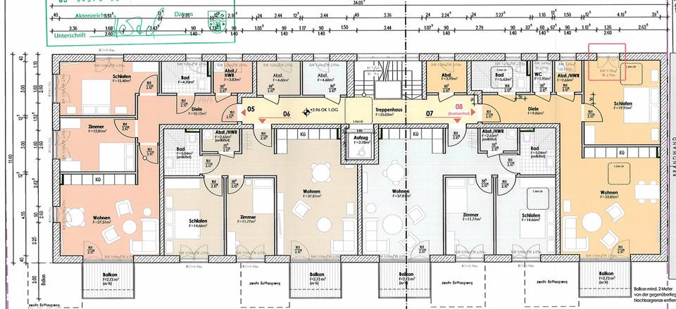 Dachgeschoßwohnung Nauen - 2 Zimmer, 68 m&sup2;, 918&euro; | Angebot:24441295