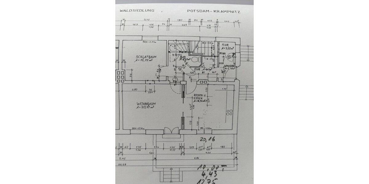 Etagenwohnung Potsdam Krampnitz - 2 Zimmer, 71 m&sup2;, 1.040&euro; | Angebot:26861737