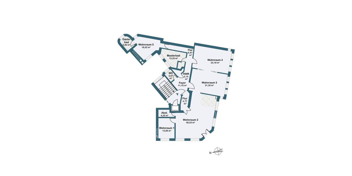 Etagenwohnung Berlin Wilmersdorf - 5 Zimmer, 220 m&sup2;, 1.550.000&euro; | Angebot:25729494