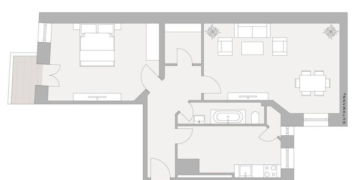 Etagenwohnung Berlin Alt-Treptow - 2 Zimmer, 74 m&sup2;, 395.000&euro; | Angebot:26790008