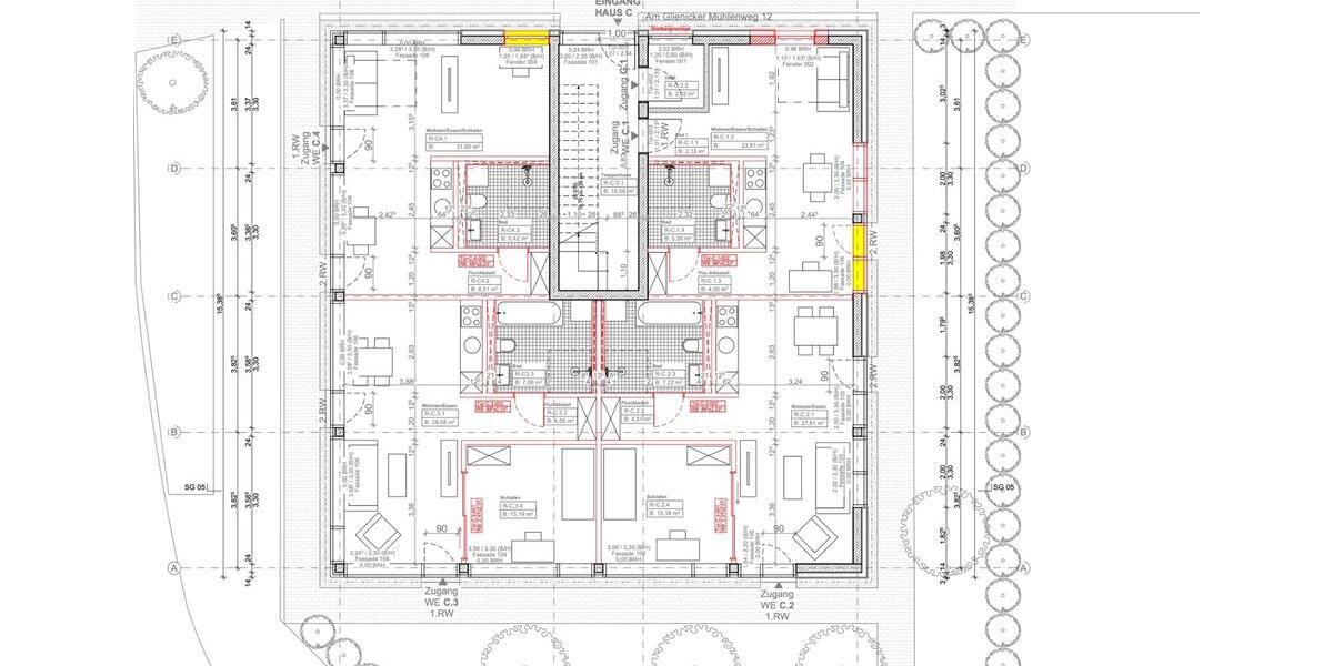 Etagenwohnung Potsdam Krampnitz - 2 Zimmer, 52 m&sup2;, 1.572&euro; | Angebot:21663770