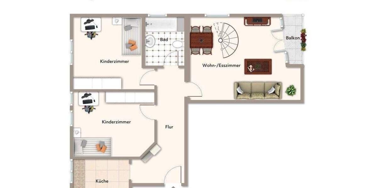 Etagenwohnung Seddiner See Neuseddin - 4 Zimmer, 86 m&sup2;, 210.000&euro; | Angebot:25278985