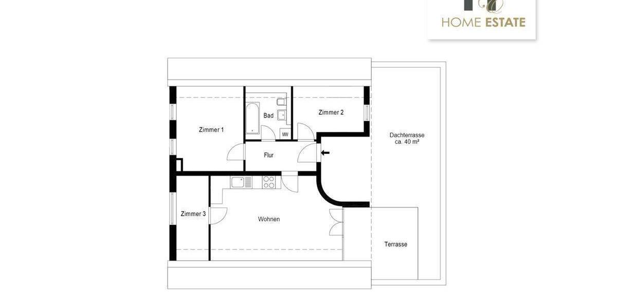 Terrassenwohnung Teltow Ruhlsdorf - 4 Zimmer, 80 m&sup2;, 340.000&euro; | Angebot:26807349