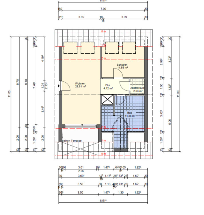 Exklusive Dachgeschosswohnung mit Sonnenterrasse zimmer
