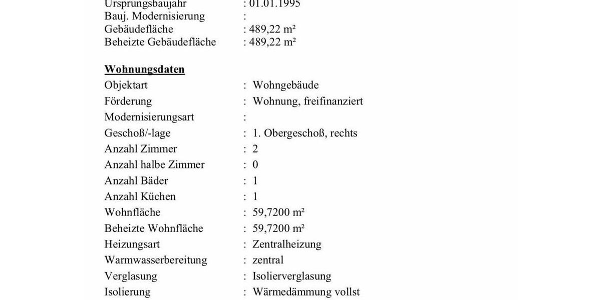 Etagenwohnung Werder (Havel) - 2 Zimmer, 60 m&sup2;, 234.560&euro; | Angebot:27295769