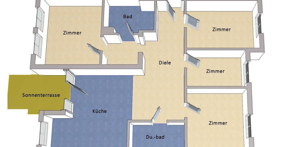 Etagenwohnung Hennigsdorf - 4 Zimmer, 99 m&sup2;, 490.000&euro; | Angebot:26554357