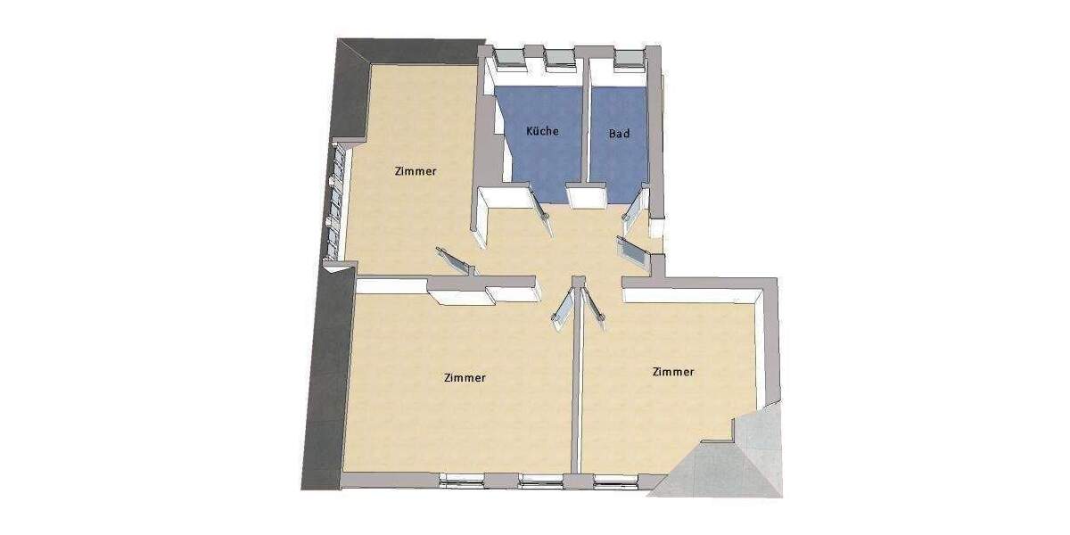 Etagenwohnung Hennigsdorf - 3 Zimmer, 229.000&euro; | Angebot:24683797