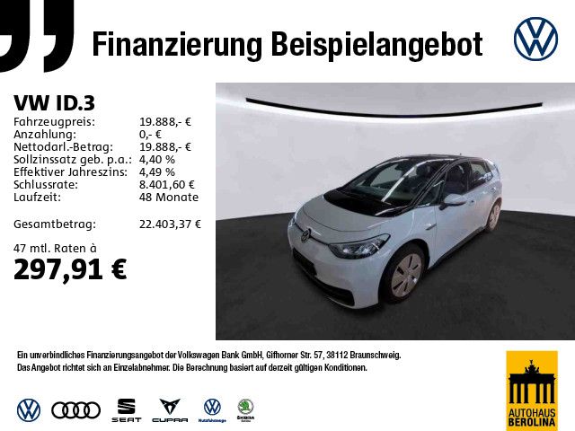VW ID.3 24.801 km 19.888 € Berlin 12105