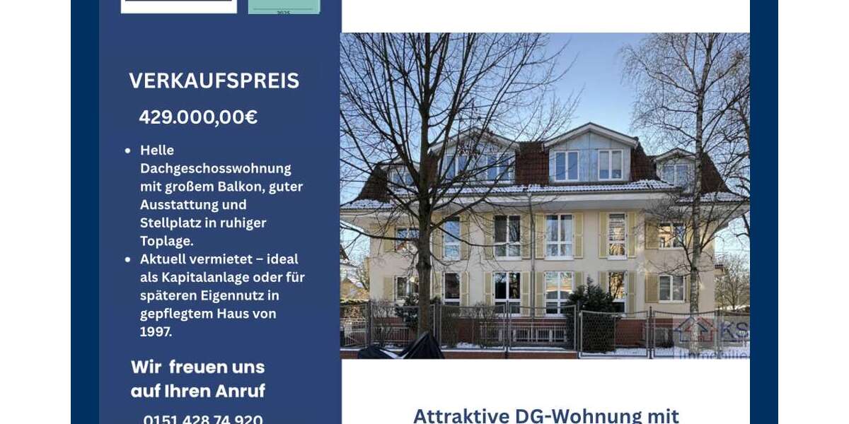 Etagenwohnung Potsdam / Babelsberg Babelsberg - 3 Zimmer, 83 m&sup2;, 429.000&euro; | Angebot:23645749