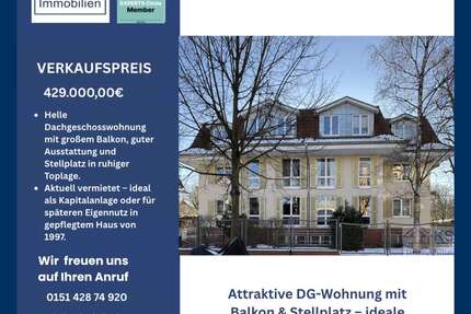 Wohnung Potsdam / Babelsberg Babelsberg - 3 Zimmer, 83 m&sup2;, 429.000&euro; | Angebot:23645749