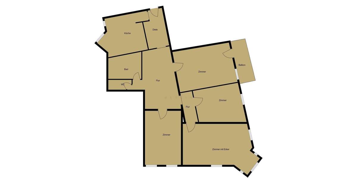 Etagenwohnung Berlin Moabit - 4 Zimmer, 153 m&sup2;, 739.500&euro; | Angebot:25838490