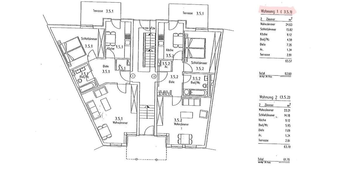 Erdgeschoßwohnung Hennigsdorf - 2 Zimmer, 64 m&sup2;, 259.000&euro; | Angebot:24744550