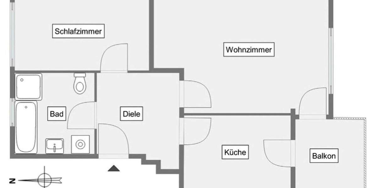 Etagenwohnung Potsdam Kirchsteigfeld - 2 Zimmer, 61 m&sup2;, 235.000&euro; | Angebot:25760367