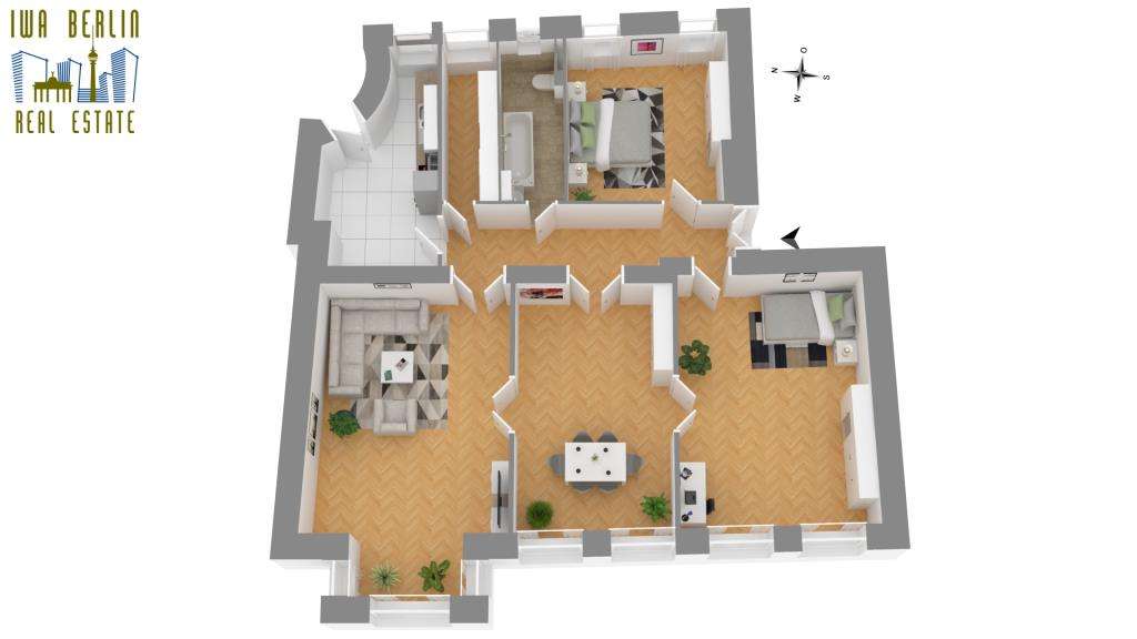 Wohnung zum Kaufen in Berlin 515.000 € 128.37 m² 4 zimmer