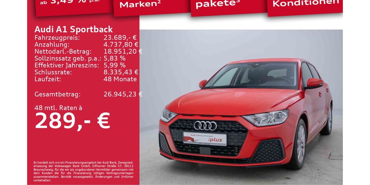 Audi A1 33.952 km 21.189 &euro; Berlin 13088