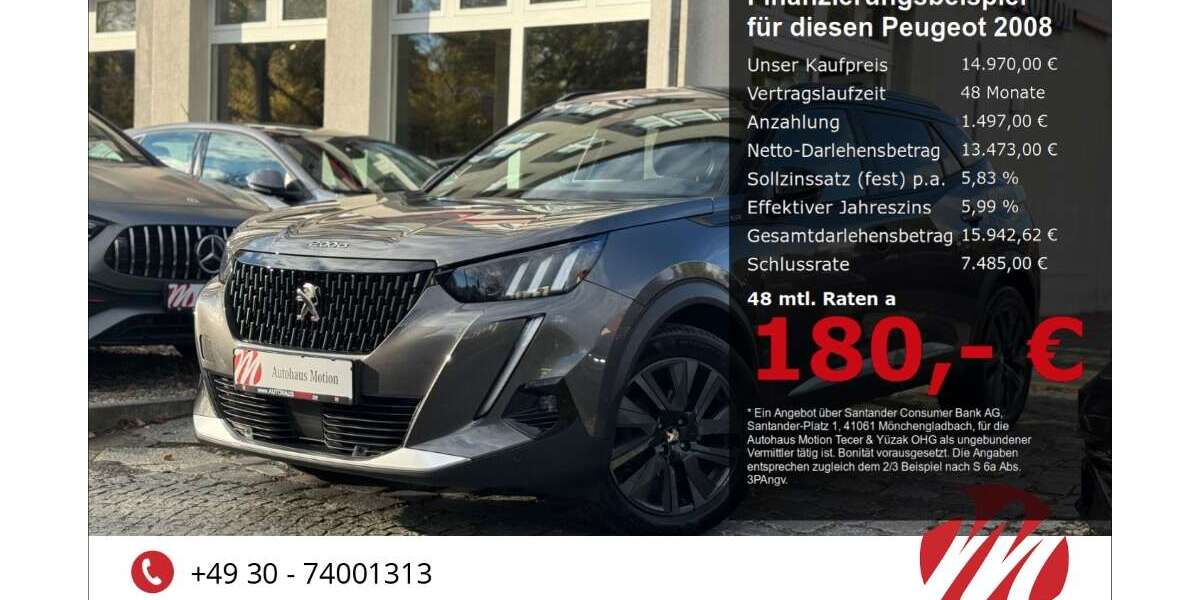 Peugeot 2008 104.000 km 14.970 &euro; Berlin 12305