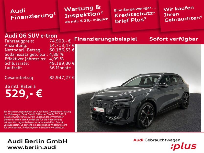 Audi Q6 e-tron 16.850 km 74.900 € Berlin 10587