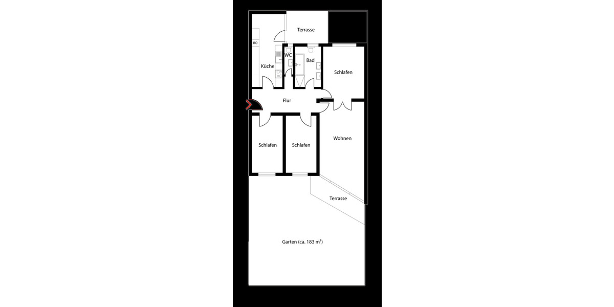 Etagenwohnung Kleinmachnow - 4 Zimmer, 114 m&sup2;, 495.000&euro; | Angebot:26754071