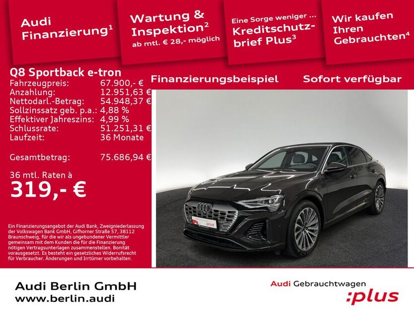 Audi Q8 e-tron 14.350 km 67.900 € Berlin 10587