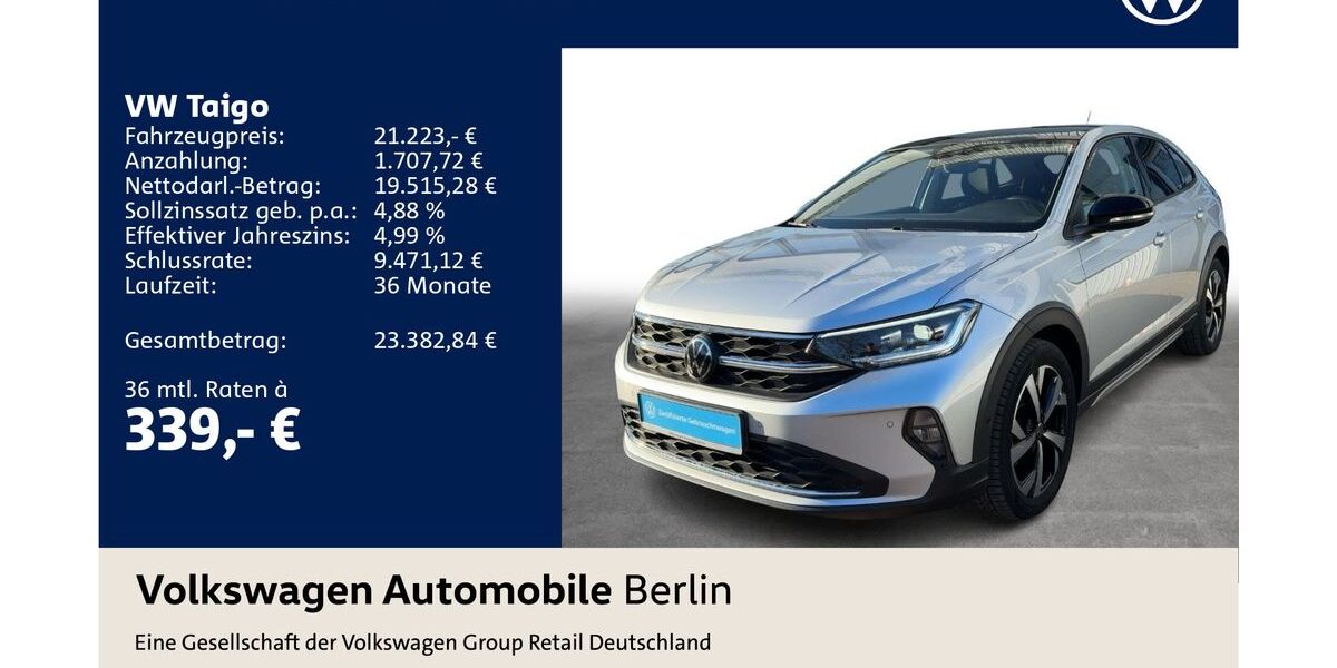VW Taigo 40.770 km 21.223 &euro; Berlin 12681