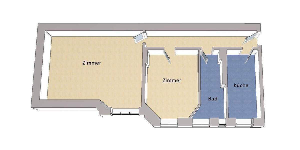 Etagenwohnung Berlin Schöneberg - 2 Zimmer, 75 m&sup2;, 470.000&euro; | Angebot:25139437