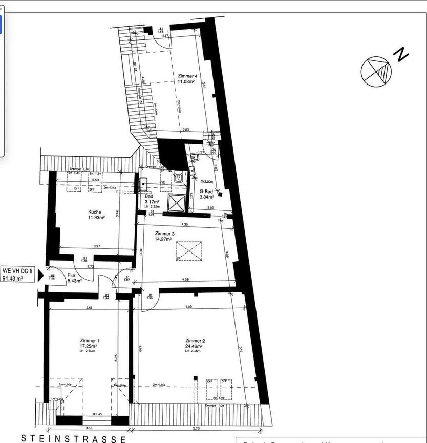 Wohnen im Zentrum, 4 Zimmer, in Brandenburg Havel, 3 WG geeignet, Provisionsfrei! zimmer