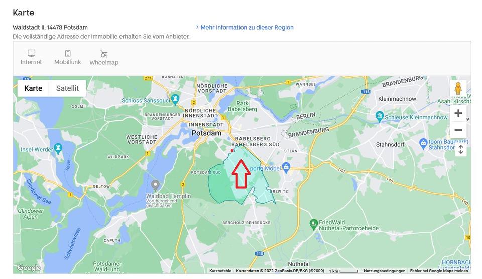 Erdgeschoßwohnung Potsdam Industriegelände - 1 Zimmer, 36 m&sup2;, 435&euro; | Angebot:26672155