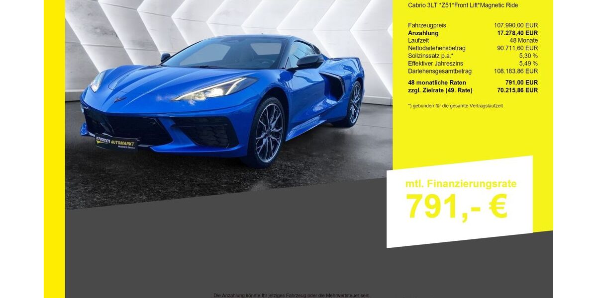 Corvette C8 7.708 km 107.990 &euro; Berlin-Französisch Buchholz 13127