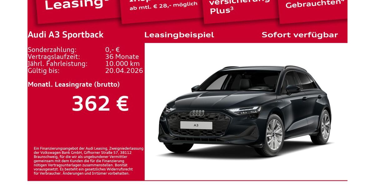 Audi A3 4.300 km 38.790 &euro; Berlin 12489