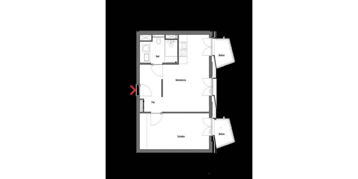 Etagenwohnung Berlin Friedrichshain - 2 Zimmer, 56 m&sup2;, 1.680&euro; | Angebot:25291508
