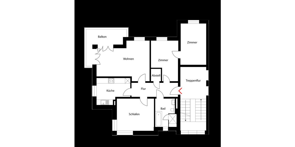 Etagenwohnung Potsdam Am Stern - 4 Zimmer, 103 m&sup2;, 590.000&euro; | Angebot:26930302