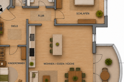 Wohnung Potsdam Babelsberg Nord - 3 Zimmer, 64 m&sup2;, 380.000&euro; | Angebot:27096247