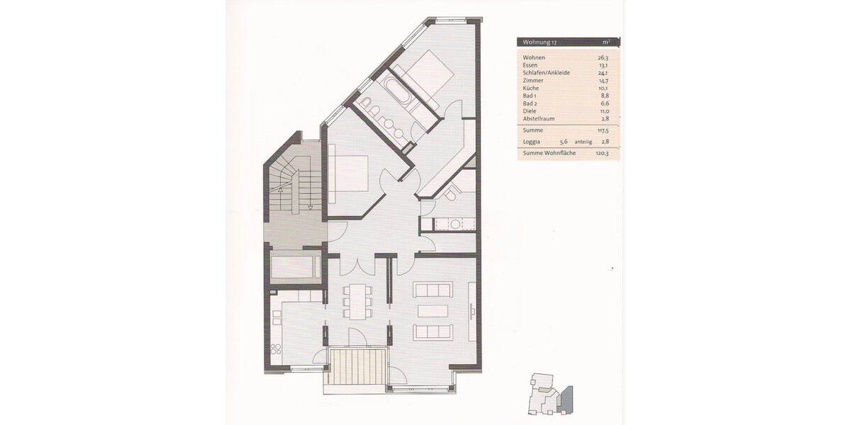 Etagenwohnung Berlin Schöneberg - 4 Zimmer, 120 m&sup2;, 1.000.000&euro; | Angebot:26799165