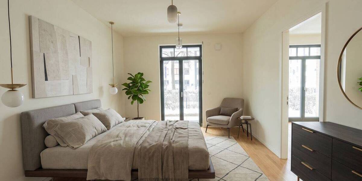 Etagenwohnung Potsdam Bornstedter Feld - 2 Zimmer, 58 m&sup2;, 440.000&euro; | Angebot:26573051