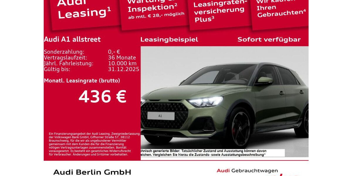 Audi A1 6.001 km 33.990 € Berlin 12489