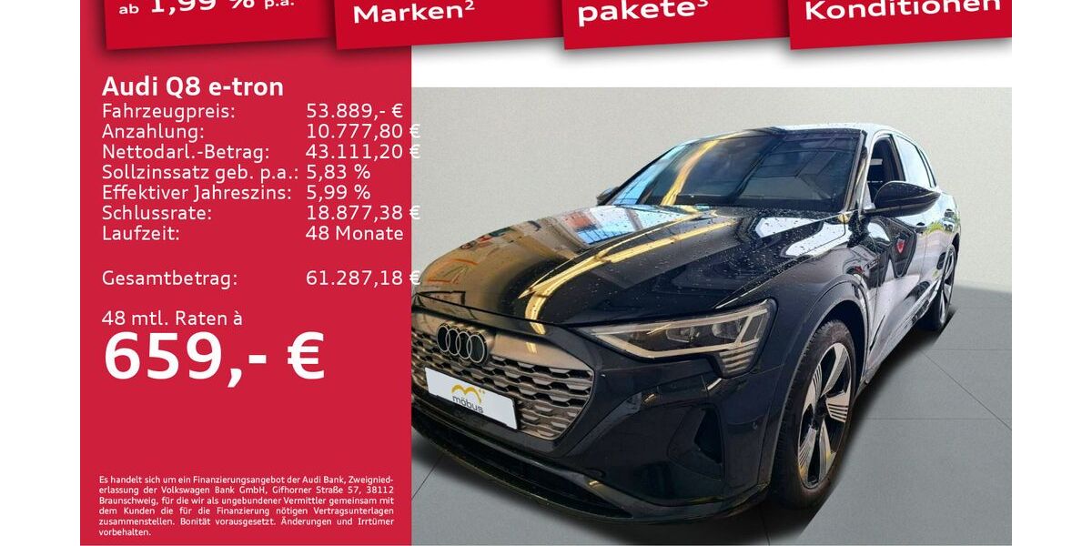 Audi Q8 e-tron 12.690 km 52.489 € Berlin 13088