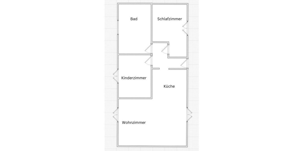 3-Raum Wohnung mit Garten 3 zimmer