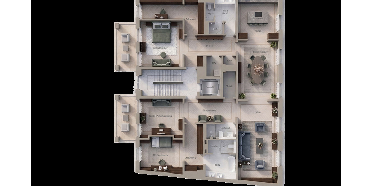 Etagenwohnung Potsdam Nördliche Innenstadt - 5 Zimmer, 197 m&sup2;, 2.215.000&euro; | Angebot:26018513