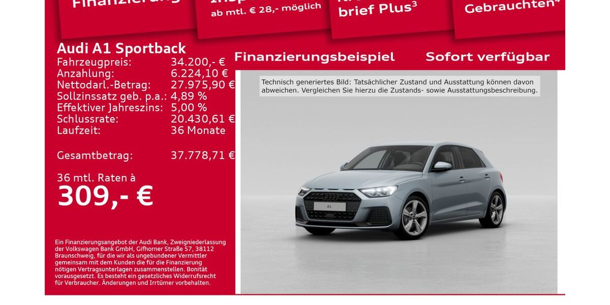 Audi A1 6.001 km 32.800 &euro; Berlin 12489