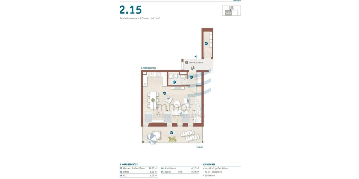 Maisonettenwohnung Nauen - 2 Zimmer, 98 m&sup2;, 1.100&euro; | Angebot:26141668
