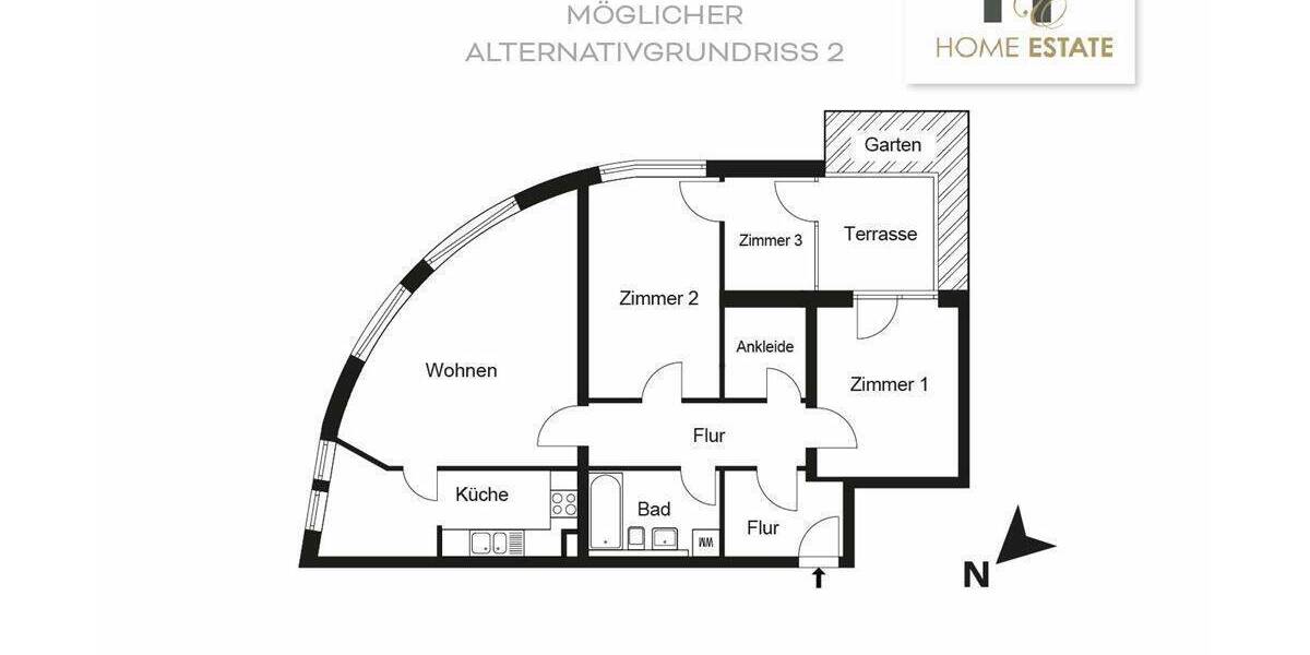 Terrassenwohnung Teltow Ruhlsdorf - 4 Zimmer, 90 m&sup2;, 320.000&euro; | Angebot:26817286