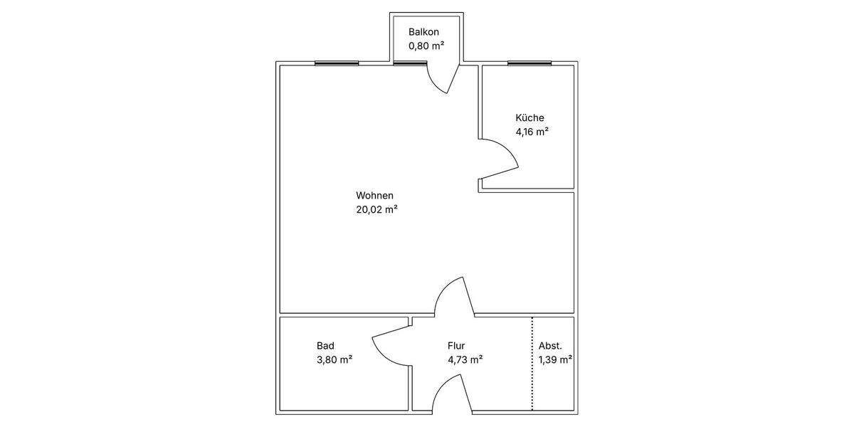 Etagenwohnung Nuthetal - 1 Zimmer, 35 m&sup2;, 155.000&euro; | Angebot:26380174