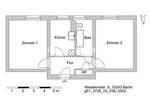 Etagenwohnung Berlin Friedrichshain - 2 Zimmer, 48 m&sup2;, 680&euro; | Angebot:25943644